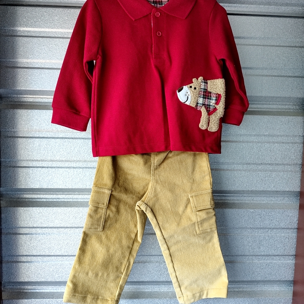 Mud Pie Baby pant set 12-18mo